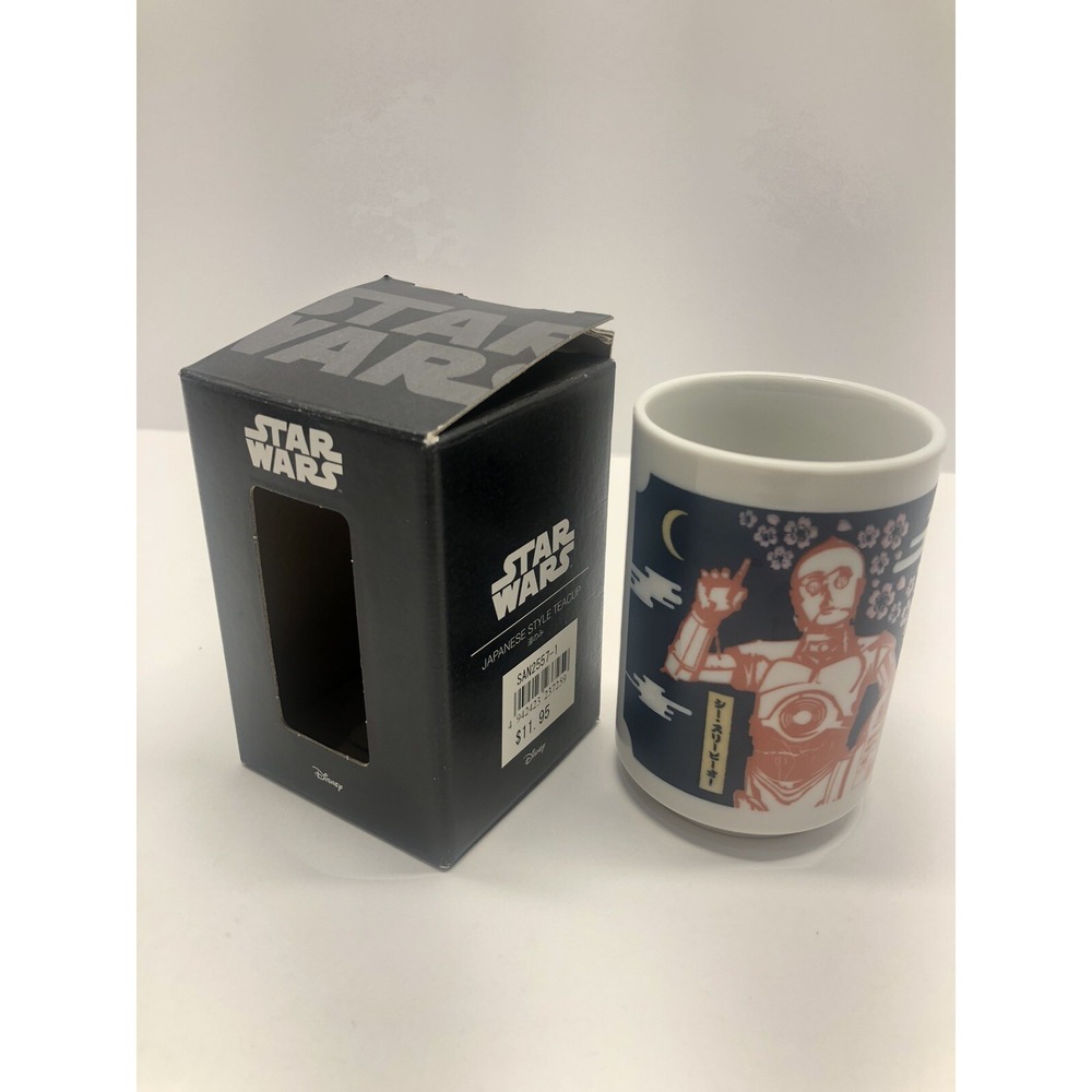 Star Wars C-3PO R2-D2 Japanese Yunomi Chawan Tea Cup 6.5×9.8cm - Picture 8 of 10
